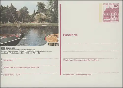 P138-r8/120 2852 Bederkesa, promenade du rivage **