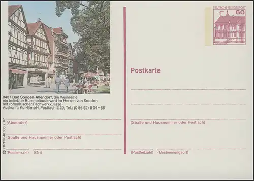 P138-r8/125 3437 Bad Soode-Allendorf, zone piétonne **