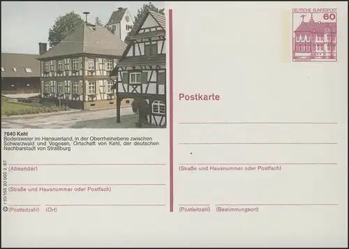 P138-r10/158 7640 Kehl, district de Bodersweiler **