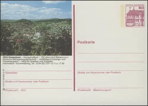 P138-r11/172 - 3554 Gladenbach, vue locale **