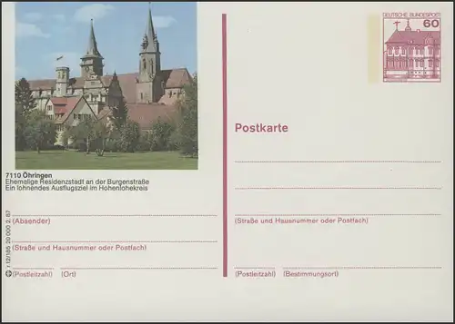 P138-r12/185 - 7110 Öhringen, Église des stylos **