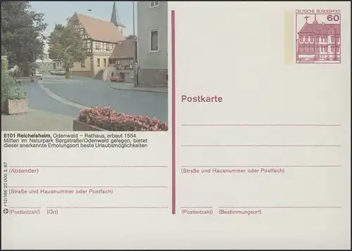 P138-r12/186 6101 Reichelsheim, Altes Rathaus **