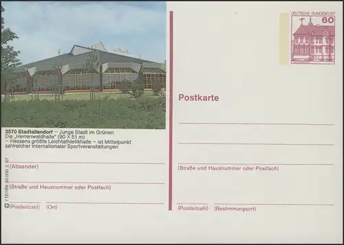 P138-r12/189 3570 Stadtallendorf, Herrenwaldhalle ** 