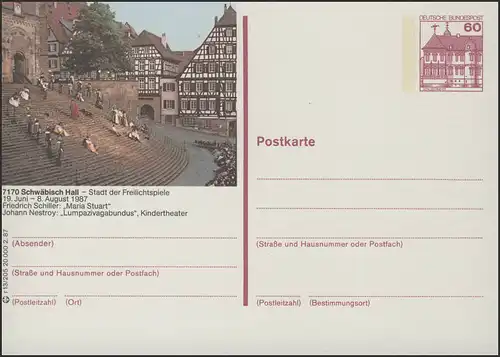 P138-r13/205 7170 Schwäbisch Hall, Jeux en plein air **