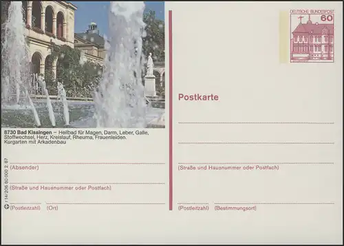 P138-r14/206 8730 Bad Kissingen, Kurgarten **