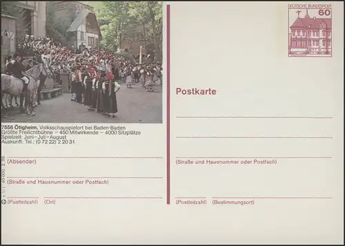 P138-s1/001 7556 Ötigheim, scène en plein air **