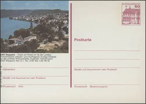 P138-s2/018 5407 Boppard, vue de la ville **