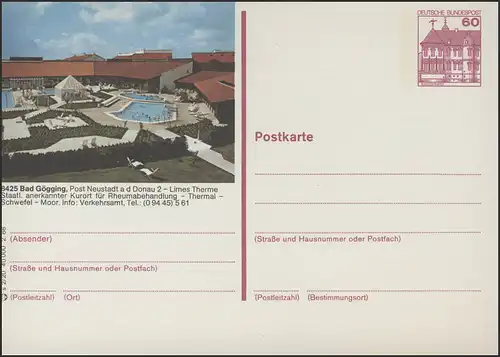 P138-s2/020 8425 Bad Göpping / Neustadt, Limes-Therme **