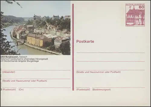 P138-s2/027 8263 Burghausen, Teilansicht **