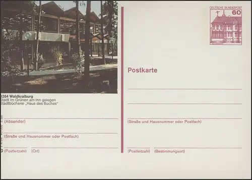 P138-s4/054 8264 Waldkraiburg, Stadtbücherei **