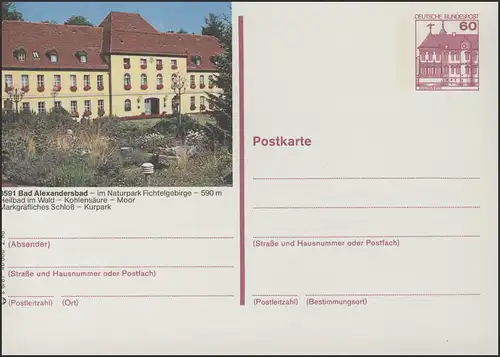 P138-s6/087 8591 Bad Alexandersbad, Schloß **