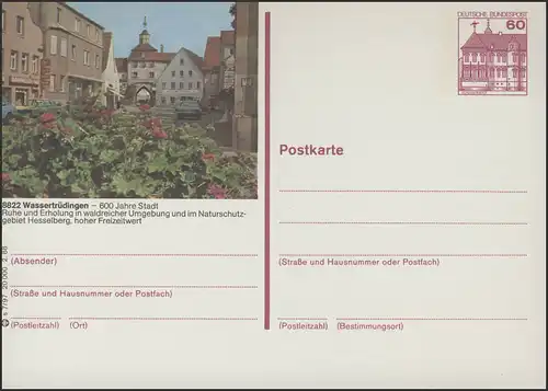 P138-s7/097 8822 Wassertrüdingen, Marktplatz **