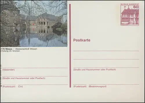 P138-s7/108 4179 Weeze, Wasserschloß Wissen **