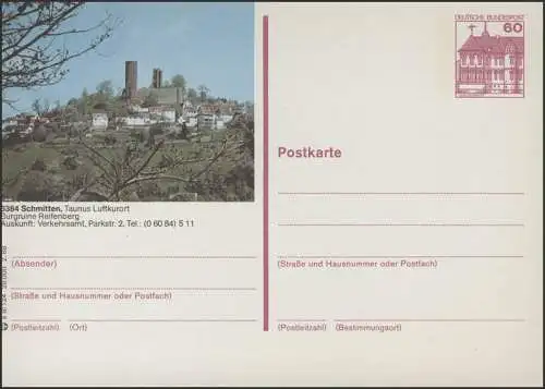 P138-s8/124 6384 Schmitten, Burgruine Reifenberg **