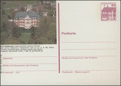 P138-s8/128 4412 Est Bevern, Château d'eau Loburg **