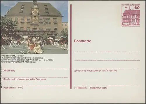 P138-s9/139 7100 Heilbronn, Käthchen-Hochzeitszug **