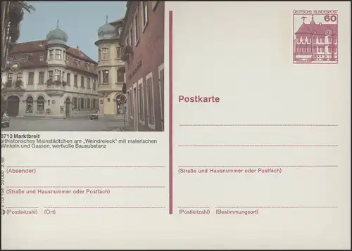 P138-s10/154 8713 Marktbreit, Marktplatz **