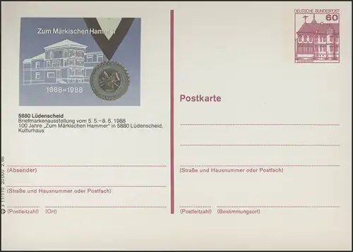 P138-s11/170 5880 Lüdenscheid Briefmarkenausstellung **