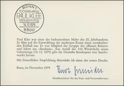 MinKa 24/1979 Paul Klee, Maler