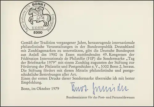 MinKa 21/1979 Jour du timbre