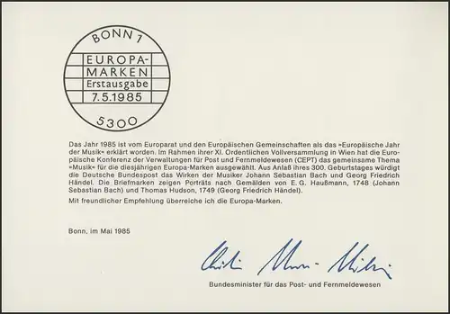 MinKa 11/1985 Europe: Musique, Hagenel, Bach