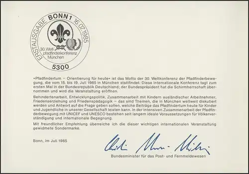 MinKa 16/1985 Conférence mondiale des scouts, Munich