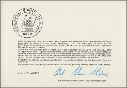 Congrès MinKa 19/1986 sur le skat