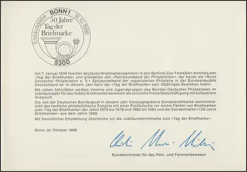 MinKa 23/1986 Tag der Briefmarke