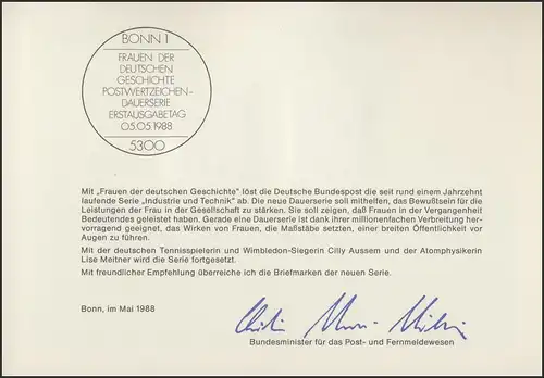 MinKa 13/1988 Femmes d'histoire, Exsem, Maitner