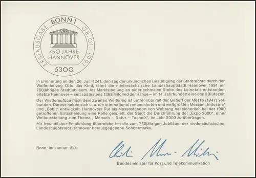 MinKa 03/1991 Hanovre. .