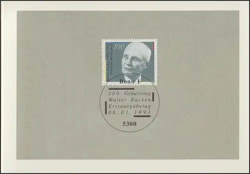 MinKa 06/1991 Walter Eucken, Volkswirtschaftler