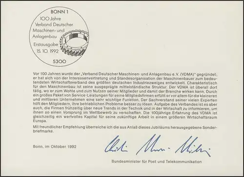 MinKa 41/1992 Construction de machines et d'installations, roue dentée