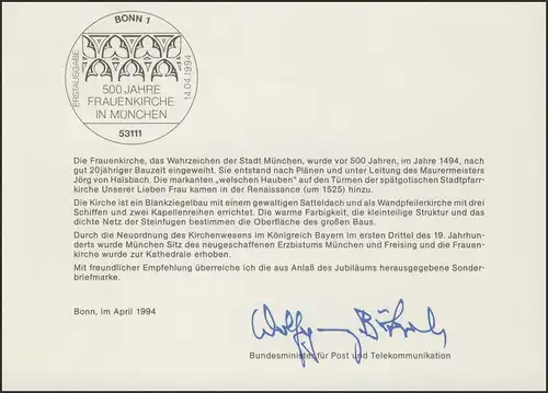 MinKa 13/1994 Frauenkirche, München