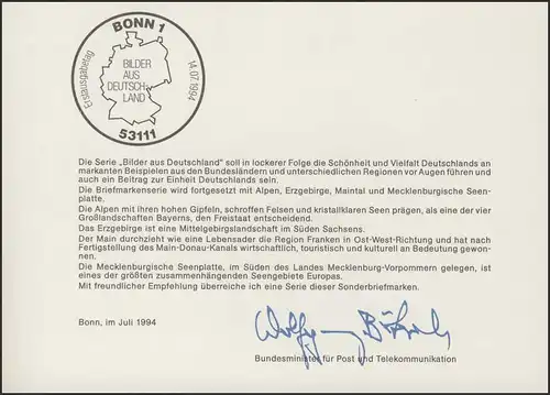 MinKa 23/1994 Images de l'Allemagne: Alpes, Mines Métallifères