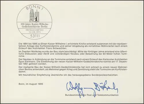 MinKa 27/1995 Kaiser-Wilhelm-Gedächtniskirche