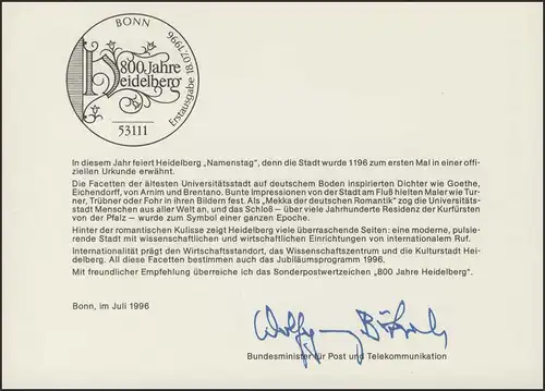 MinKa 22/1996 Heidelberg