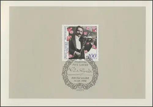 MinKa 28/1996 Paul Lincke, Komponist