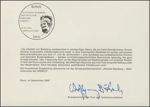 MinKa 33/1996 Nature, patrimoine culturel, vieille ville de Bamberg