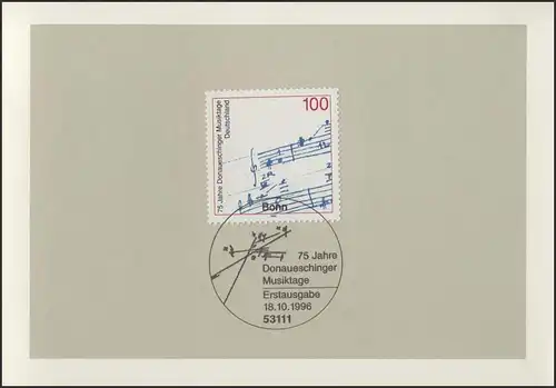 MinKa 38/1996 Journées musicales Donaueschinger, Bachchicha