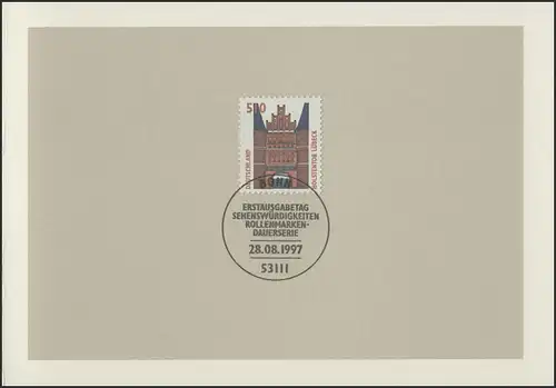 MinKa 30/1997 SWK 510 Pf. Holstentor Lubeck