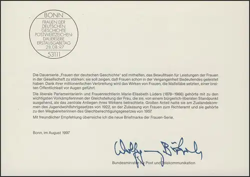 MinKa 31/1997 Frauen: Marie-Elisabeth Lüders, Politikerin