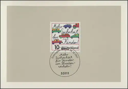 MinKa 37A/1997 Sécurité pour les enfants dans les transports routiers