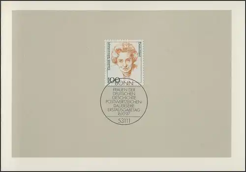 MinKa 38/1997 Femmes: Elisabeth Schwarzkapführ, politique