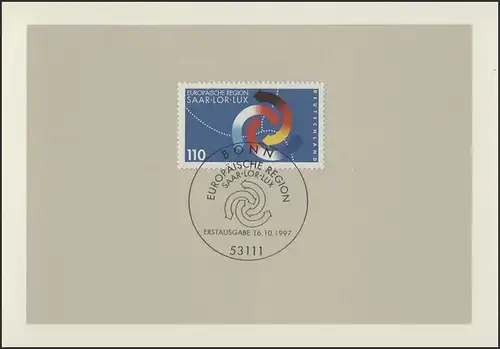 MinKa 40/1997 Région européenne, Saar-Lor-lux