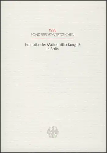 MinKa 25/1998 Mathematikerkongreß, Berlin