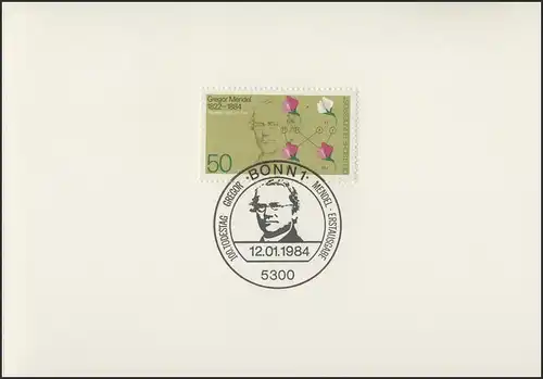 MinKa 03/1984 Gregor Johann Mendel, Mönch Vererbungslehre