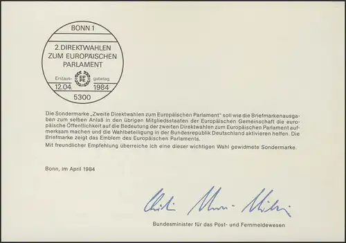 MinKa 08/1984 Europäische Parlament