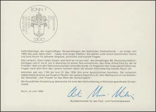 MinKa 16/1984 Journée catholique de Munich