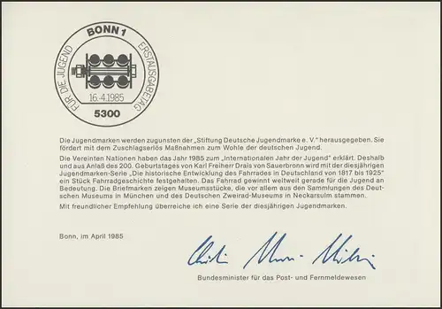 MinKa 08/1985 Jeunesse: Bicyclettes historiques