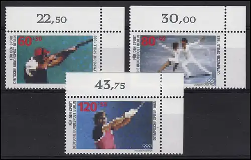 801-803 Sport Olympia 1988: ensemble de coins en haut à droite **